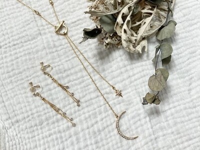 初心者向け】星空のスワロフスキーアクセサリーセット / Hana はな