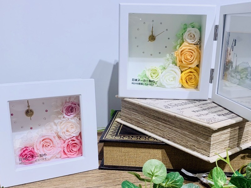 梅田 北新地の ワークショップ プリザーブドフラワー花時計 両親贈呈品へ 毎日開催 By 古賀 未結希 ストアカ