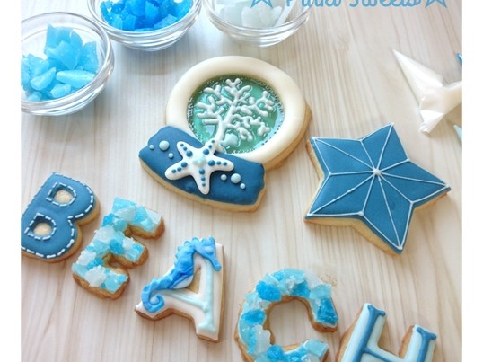 浅草 上野の シーグラスアイシングクッキーlesson By Yuki Kanako ストアカ