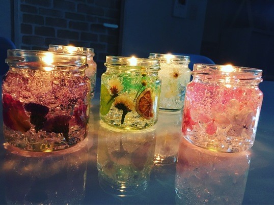 三軒茶屋 二子玉川の キラキラジェルのボタニカルorシーキャンドル体験 アロマ付 By 小菅 愛純 ストアカ