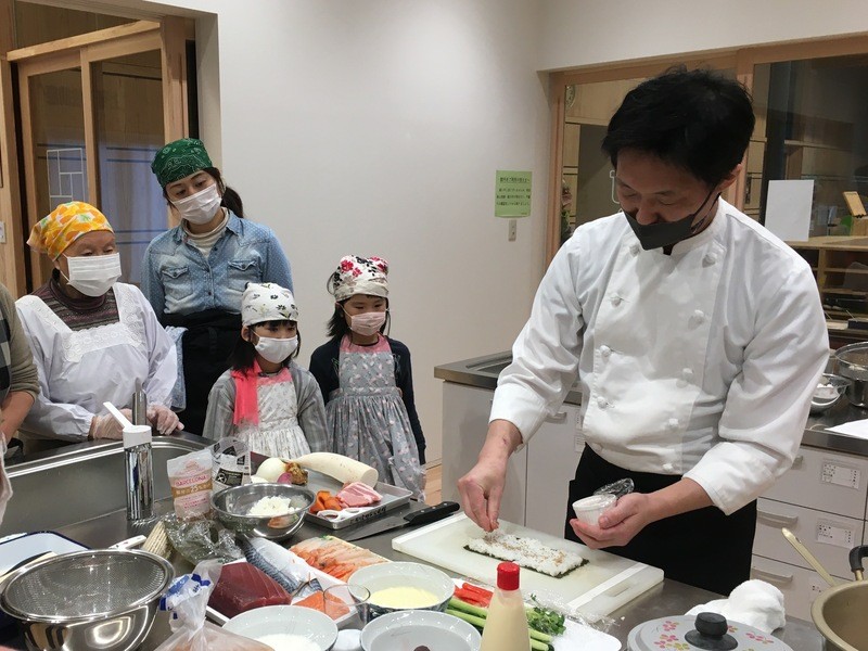 家庭のキッチンのシェフ
