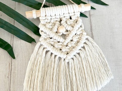 NO.389『流木タペストリー・マクラメ編み』 NO.389『流木タペストリー・マクラメ編み』