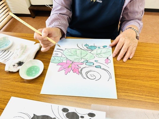 初めてでも描ける伝統的な日本画ワークショップ / 小田倉 由祈