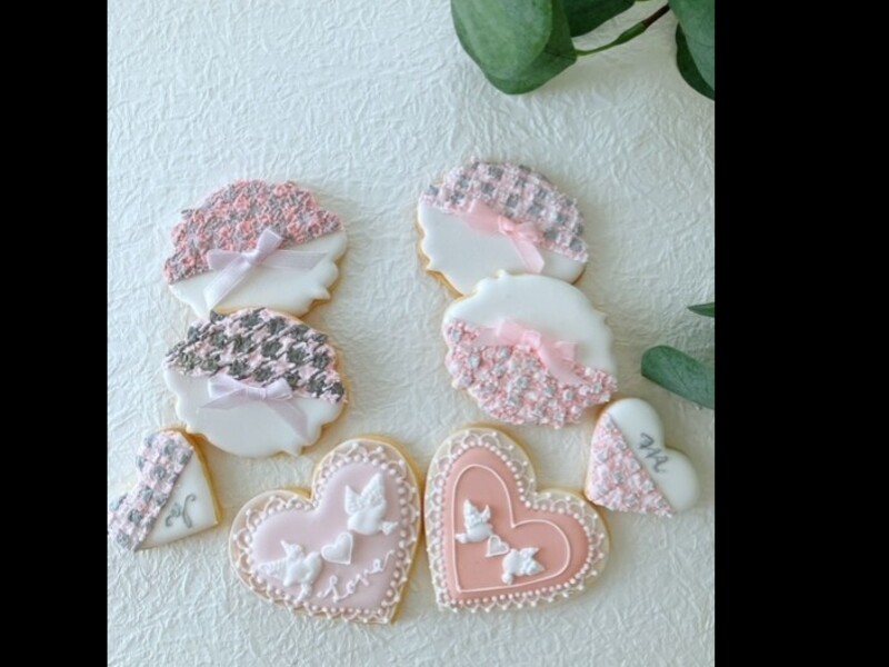 ふわふわツイードのバレンタインアイシングクッキーを作りましょう