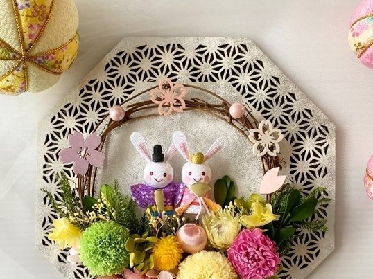 akaridayo…ご予約ページ・お雛祭りアレンジ ひなまつりフラワーアレンジメント / HO_tms124 堀内美幸