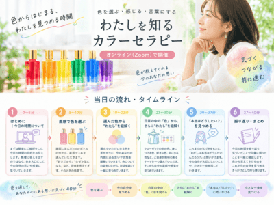 本当はどうしたい？」カラーセッション｜色から紐解く“わたし” / 本橋 珠江