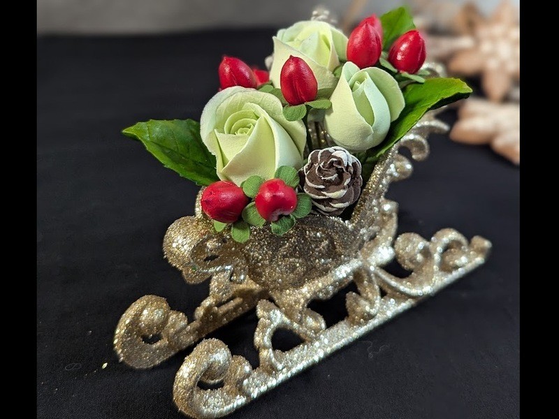 ソフトクレイでクリスマスアレンジ / 高山 文子