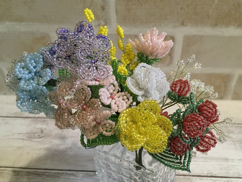 浦安 市川の 華あそび ビーズフラワーで好きな花を好きな色 好きな大きさで創る By にしたき まゆみ ストアカ