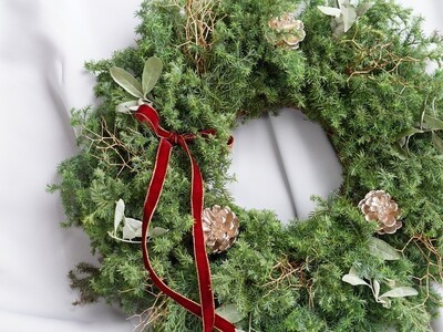 生花で作る】クリスマスリース作り♪2025 / 富永 さとえ