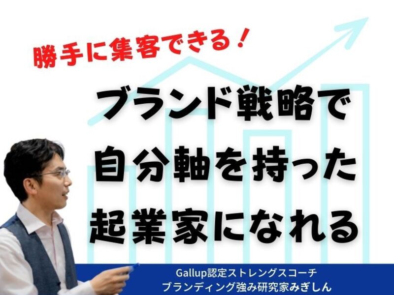  成果を出し続けるブランディングで自分軸を持った起業家になる！の画像