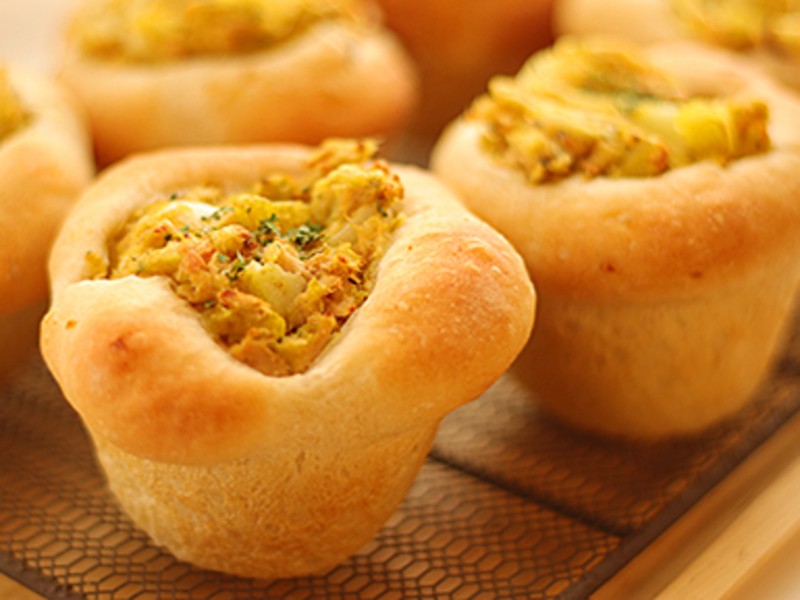 船橋 津田沼の 千葉 オンライン 玄米甘酒のスパイシーポテサラパン By 右下 敦子 ストアカ