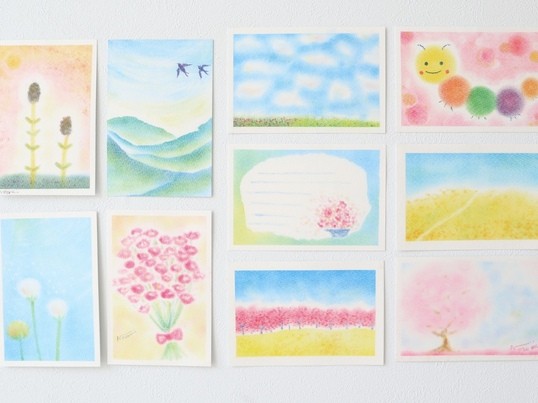 誰でも簡単に絵が描ける3色パステルアート新宿教室♪講師：日下