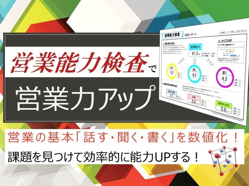 【オンライン】営業能力検査で営業力アップの画像