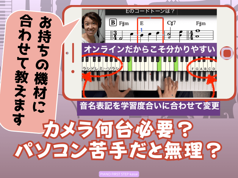 ピアノの撮影や楽譜の共有！パソコン準備！オンラインピアノ疑問解決♪の画像
