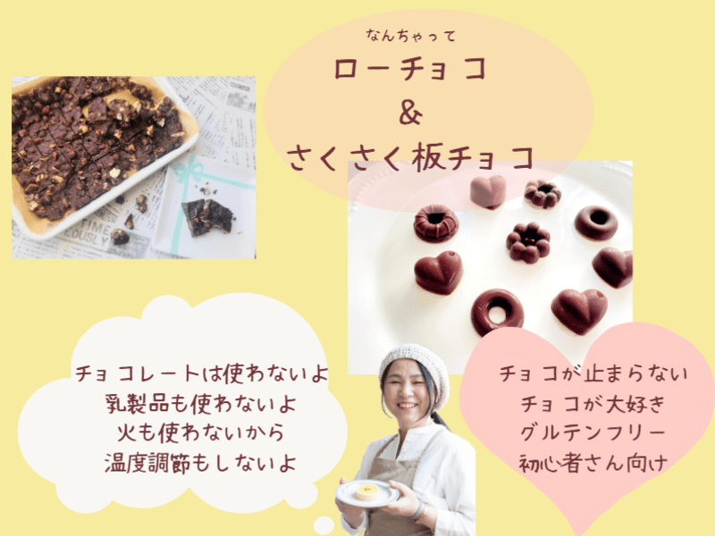 チョコ好きさん集合＊グルテンフリー・動物性・チョコ不使用のおやつ♪の画像