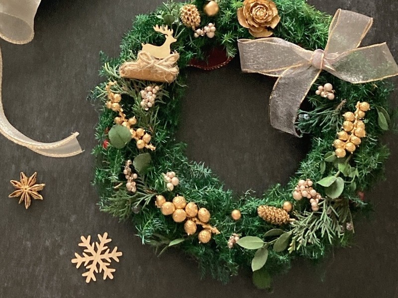 お値下げです！手作りクリスマスリース!! クリスマスリース 手作りで楽しみましょう♪ / 片岡 京美