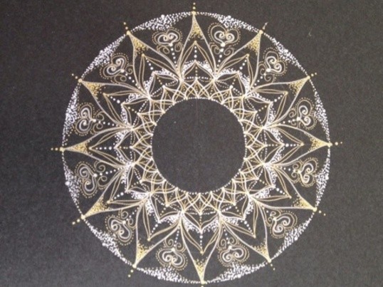 オンラインも可能☆美しすぎる点描曼荼羅 / 金田 笑子