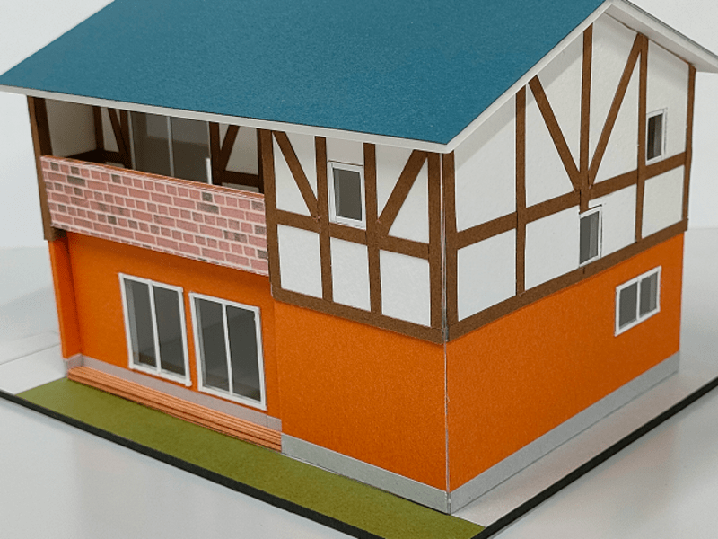 建築模型　課題製作作品　外観模型 建築模型課題製作作品 外観模型 建築学生】魅せる建築模型をつくる