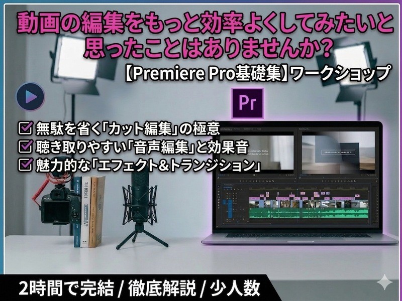 Premiere Pro プレミアプロ動画編集 基礎講座 東京 / 田中 康一