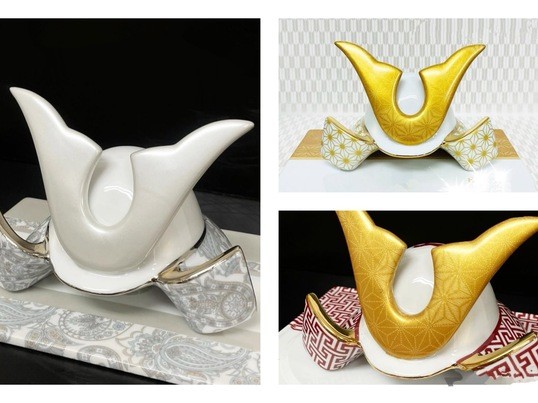 ポーセラーツ　兜　新品 ポーセラーツ1DAY兜レッスン』初心者様でもOK。手ぶらで参加 / MAKABE