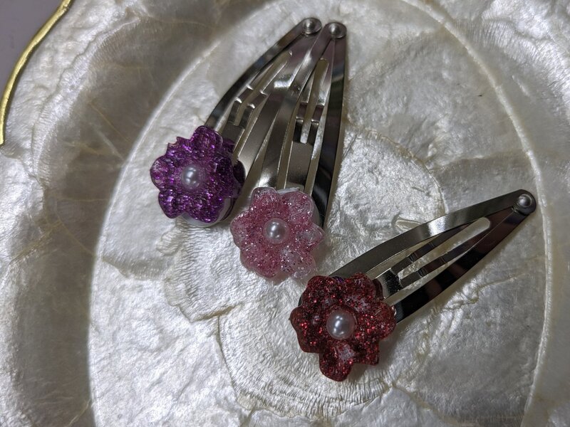 東京・浅草橋]親子参加・キッズも歓迎！レジンのヘアアクセサリー