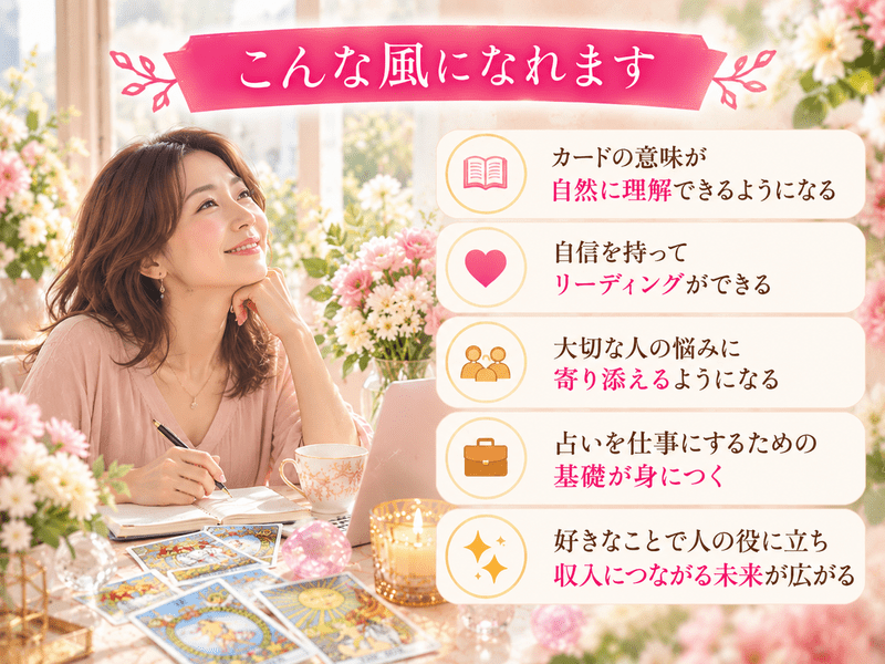 難しそう」が「楽しい」に変わる！人気占い師が教えるタロット講座