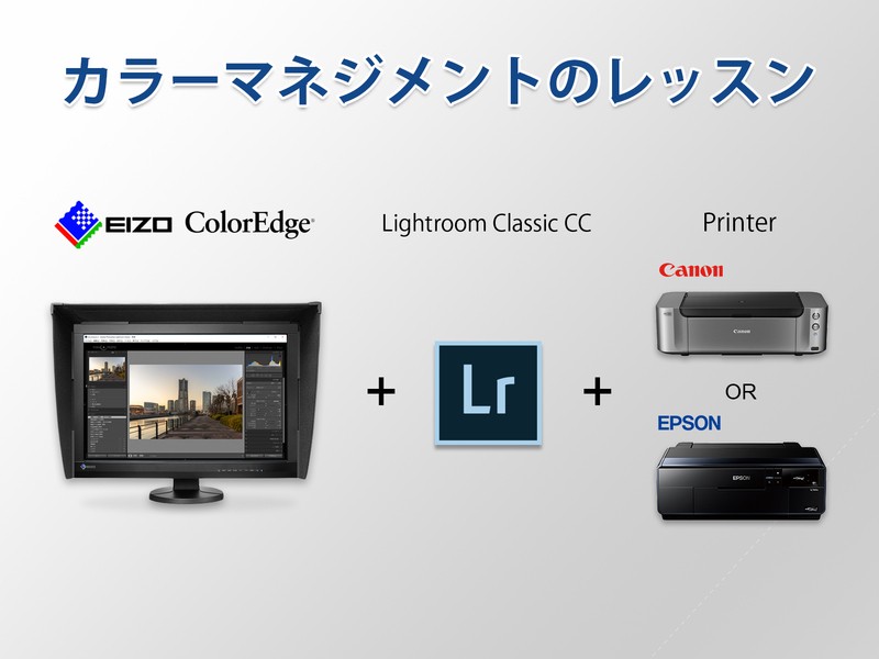 EIZOモニターとライトルームを使った『キャリブレーションと現像』の画像