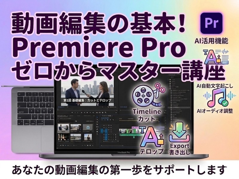 Premiere Pro プレミアプロ動画編集 基礎講座 東京 / 田中 康一