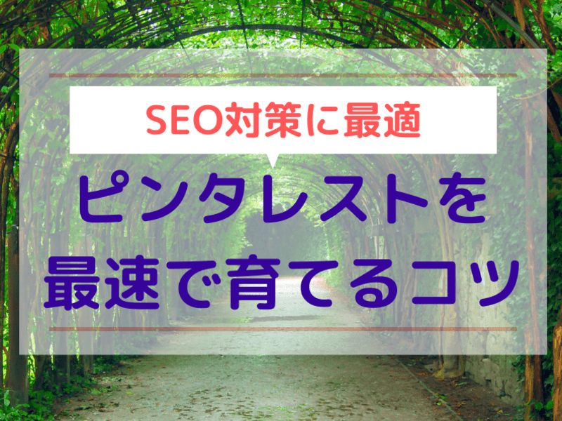 ピンタレスト初心者のお金をかけずにSEO対策！ビジネス運用講座の画像