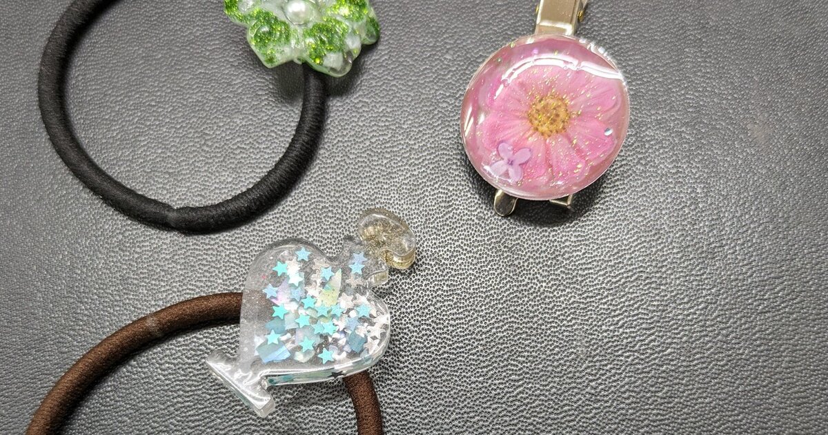 東京・浅草橋]親子参加・キッズも歓迎！レジンのヘアアクセサリー