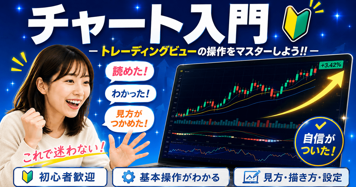 チャート入門 －トレーディングビューの操作をマスターしよう‼ー