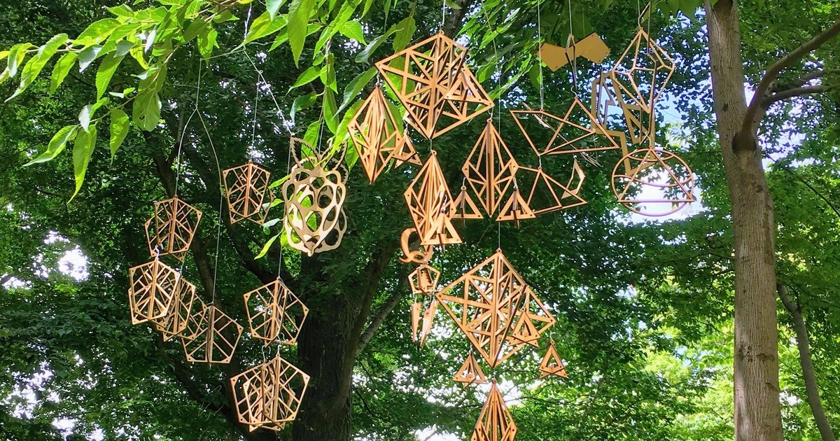 目黒 五反田の 大人クラフト 流行の幾何学模様でつくるゆらゆらモビール By クーカン 管理人 ストアカ