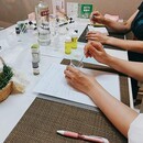 アロマの自然の香りに触れながら、心も体も健康に♡の講座の風景