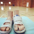 子どもの成長に合わせて足を育て守る足育講座の講座の風景