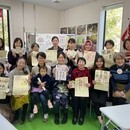 神戸三宮西宮*筆ペン一本で心を伝える癒しの筆文字の講座の風景