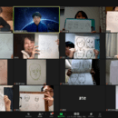 似顔絵の基本に忠実に『ゆる〜く』絵を教えますの講座の風景