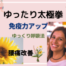 太極拳スワイショウゆったり呼吸法免疫力アップ呼吸法の講座の風景