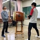 町田八丈太鼓教室の講座の風景