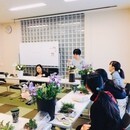 お花で笑顔と幸せを伝えるお花の教室。の講座の風景