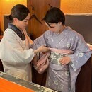 和洋折衷新たな学び！着付けとワイン学びませんか！？の講座の風景