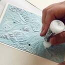 インクとスタンプで自由に描く！誰でも簡単に絵が完成の講座の風景