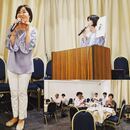 たった１回で✨笑顔・発声・司会😄印象UPのお手伝いの講座の風景