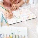 水彩画を気軽に楽しみましょうの講座の風景