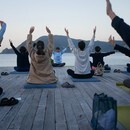 瞑想・ヨガ講師NAGISAの講座の風景
