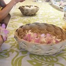 季節のお花でレイメイキングの講座の風景