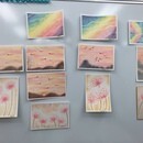 誰でも簡単に絵が描ける３色パステルアート♪の講座の風景