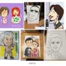 似顔絵の基本に忠実に『ゆる〜く』絵を教えますの講座の風景