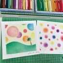 パステル和アートで人生をもっと豊かに！の講座の風景