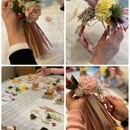 フラワーアレンジメント教室の講座の風景