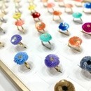 オートクチュール刺繡アクセサリーの講座の風景